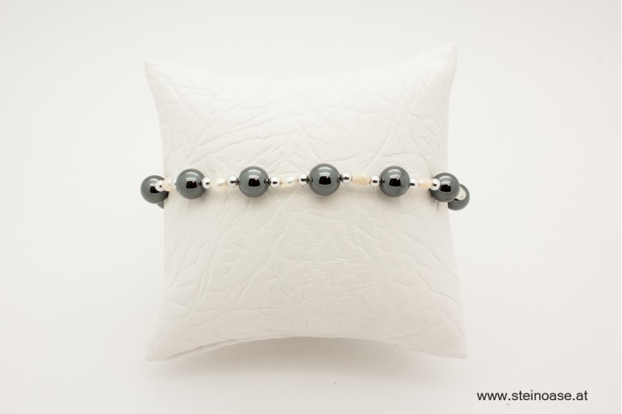 Armband Perle & Hämatit